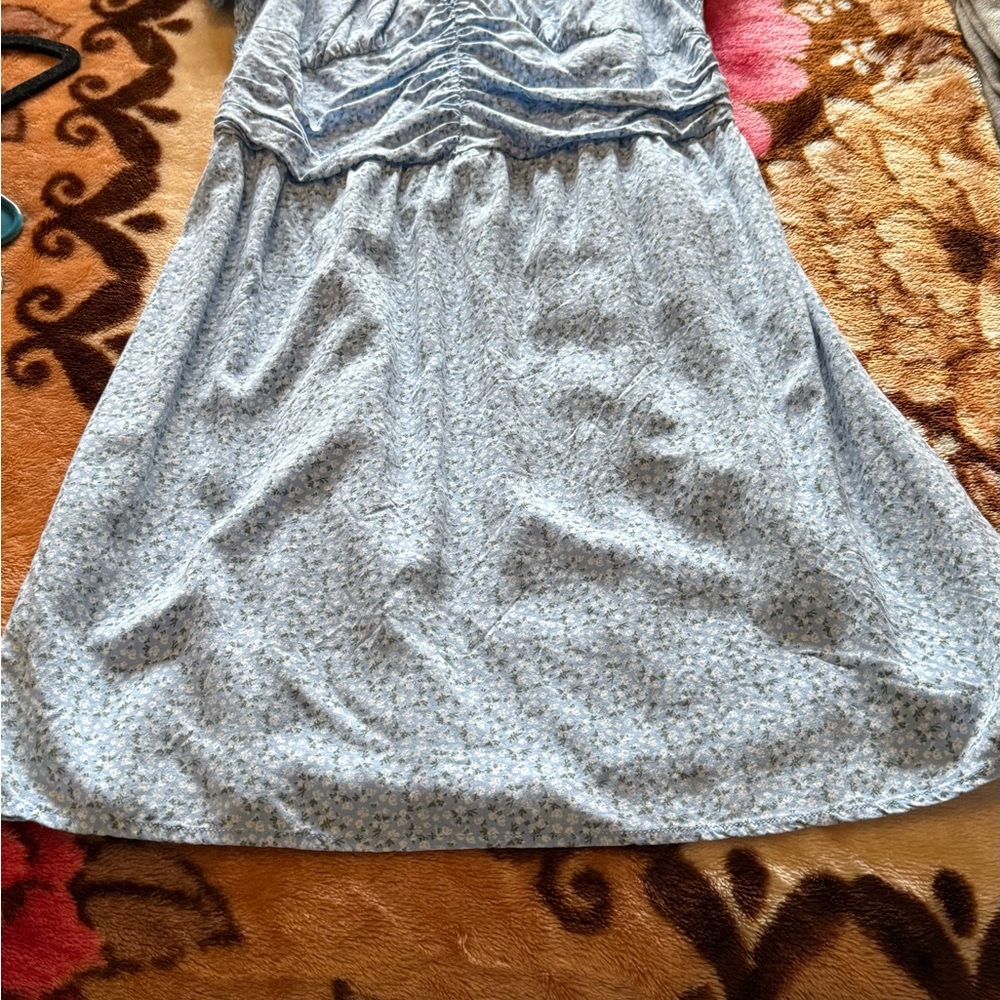 Hollister Light Blue Floral Dress